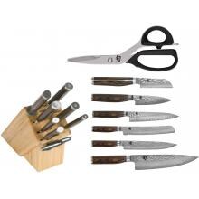 Shun Premier 9-Piece Gourmet Knife Block Set - Natural image