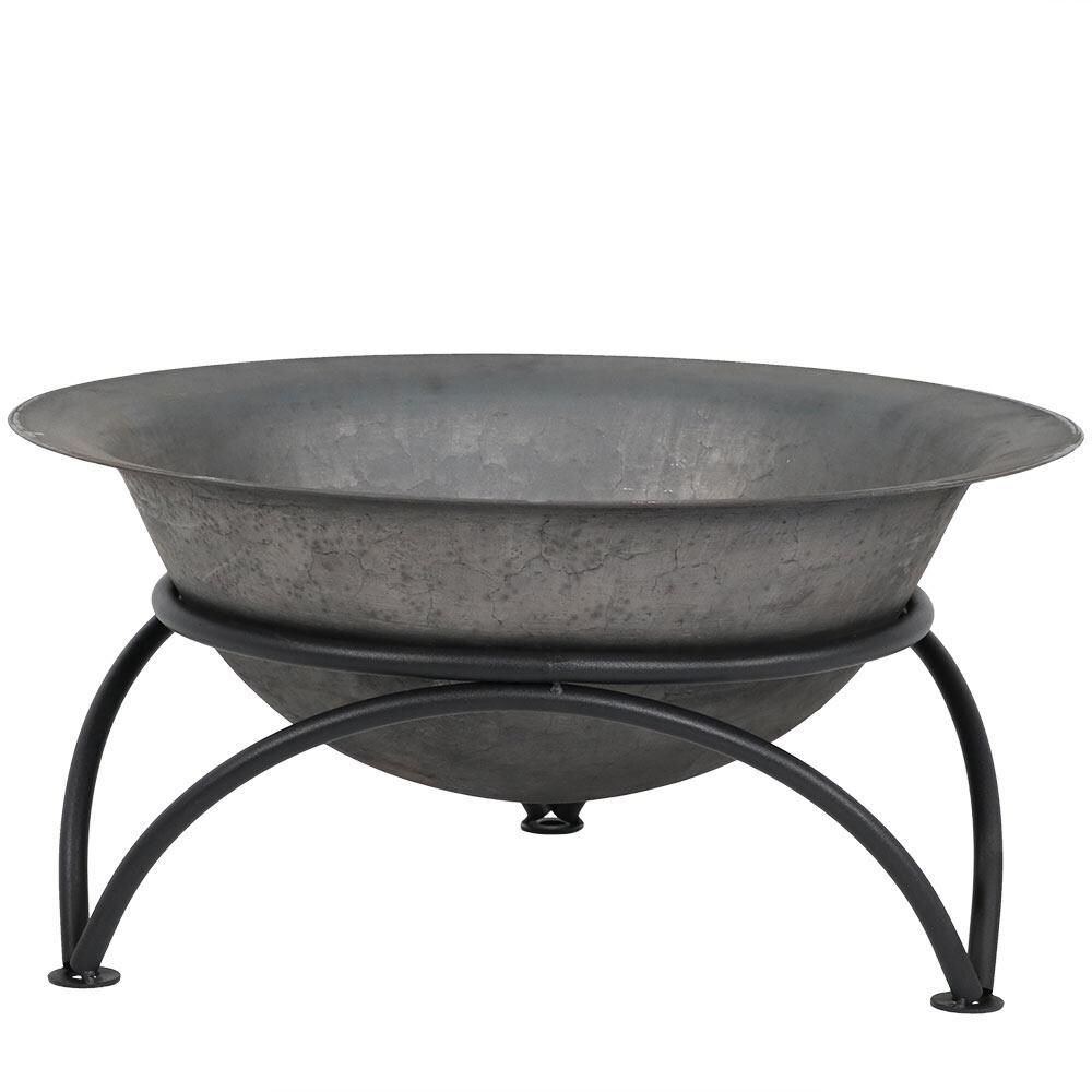 Ultimate Patio 24-Inch Cast Iron Wood Burning Fire Pit - Front View thumbnail