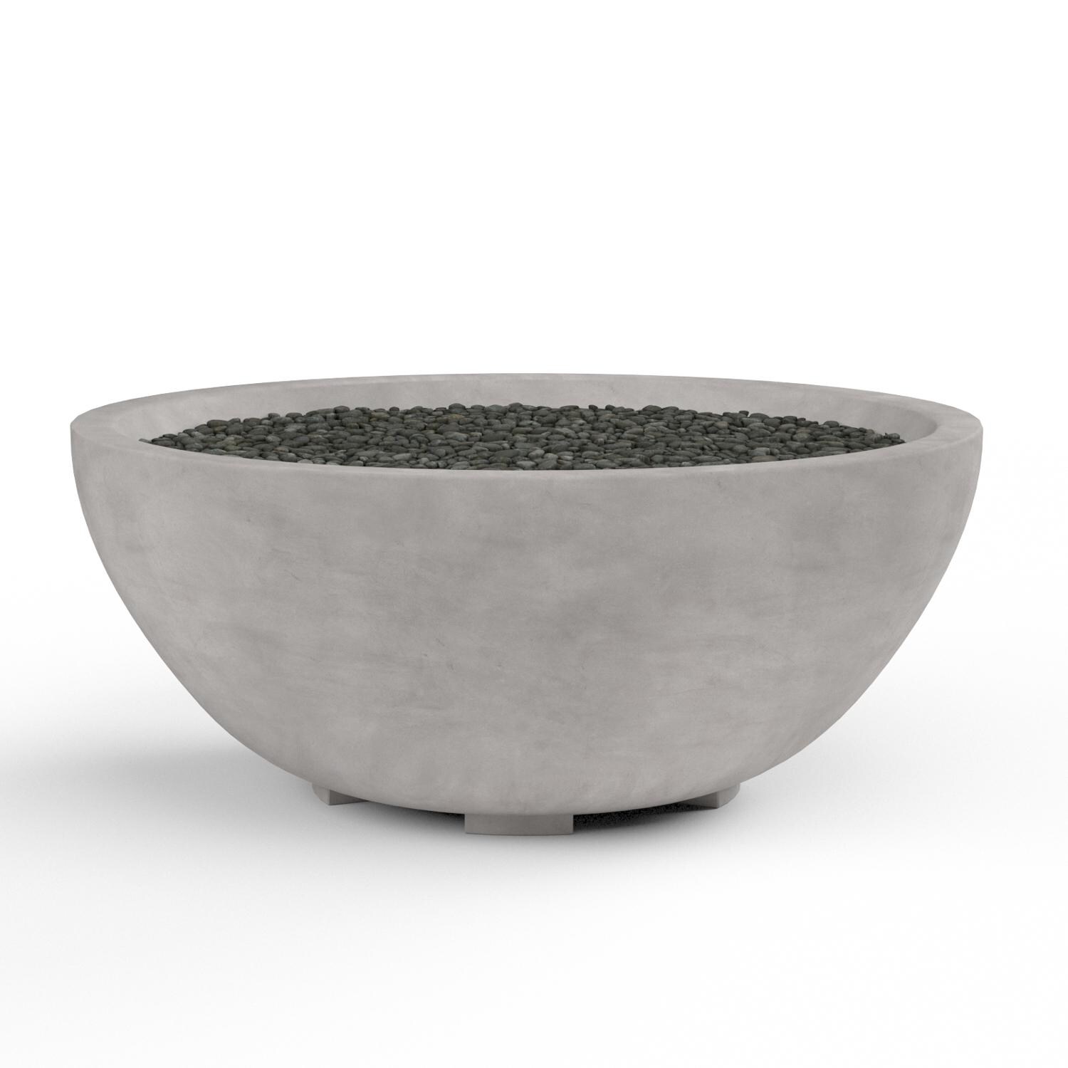 Sunset West Bazaar 41-Inch Round GFRC Natural Gas Fire Bowl - Ships as Propane with Conversion Fittings image