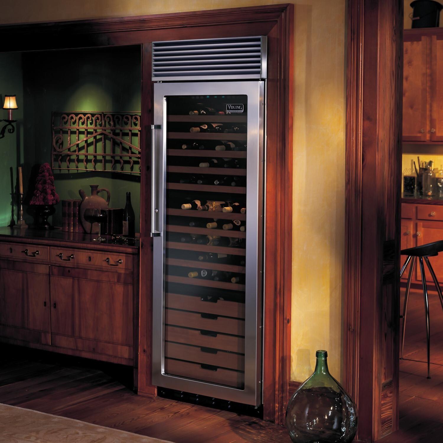 Viking VCWB301RSS Professional 30-Inch 150 Bottle Right Hinge Triple Zone Wine Cellar - Built-In View thumbnail