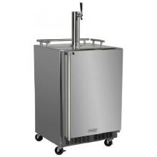 Marvel 24-Inch 5.74 Cu Ft. Right Hinge Outdoor Rated Freestanding Single Tap Beer Dispenser / Kegerator - MO24BSSMRS image