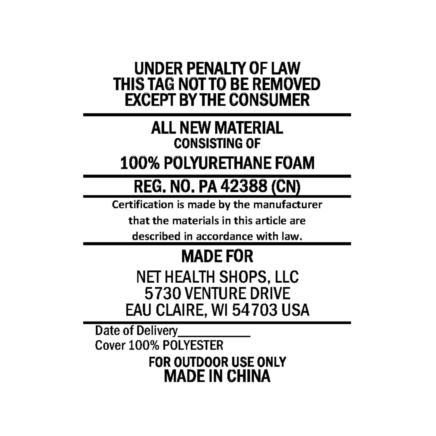 Ultimate Patio Tufted Victorian Hanging Hammock Swing w/ C-Stand - Navy Blue - Legal - Detail thumbnail