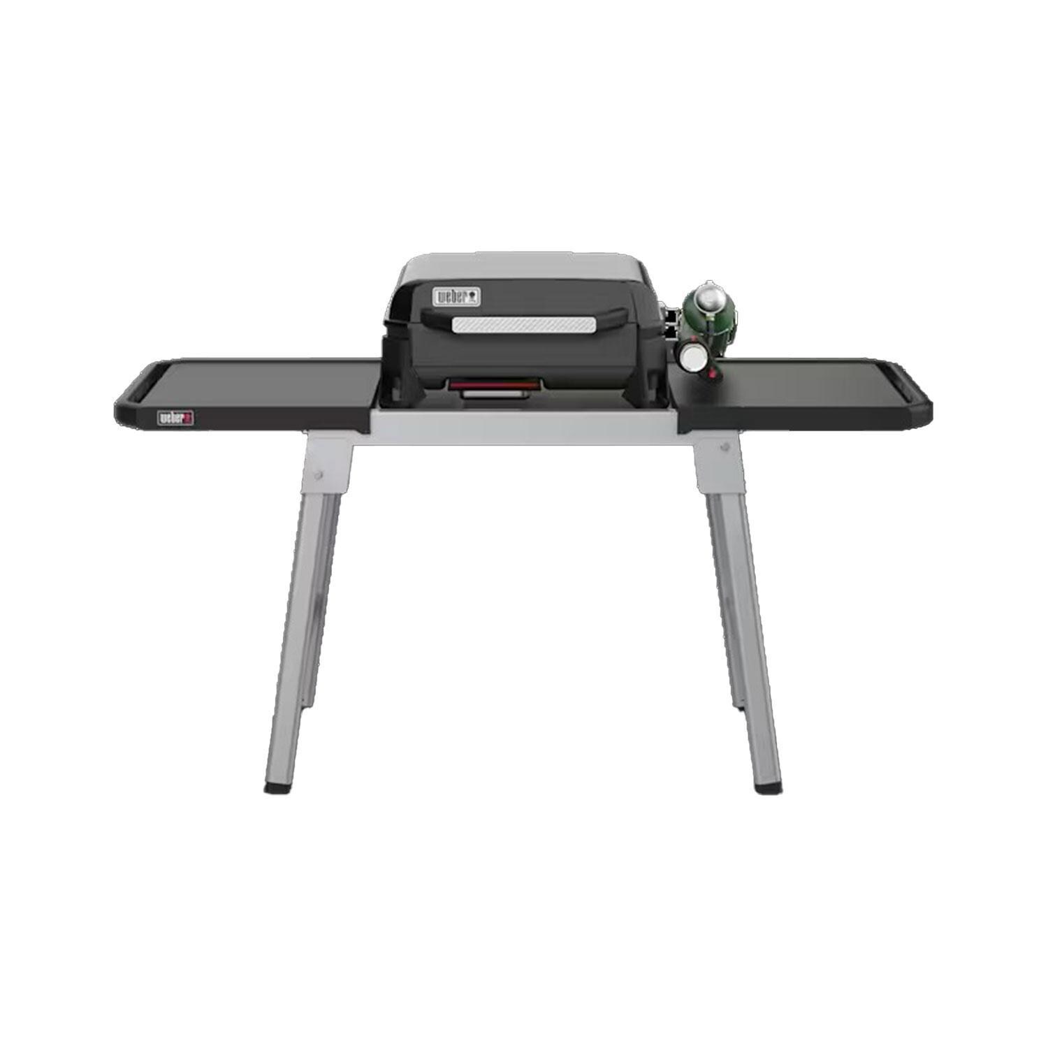 Weber 3400015 Expandable Stand for Weber Traveler 17 Inch and 22 Inch Portable Griddles - Expand 2 - White Background thumbnail