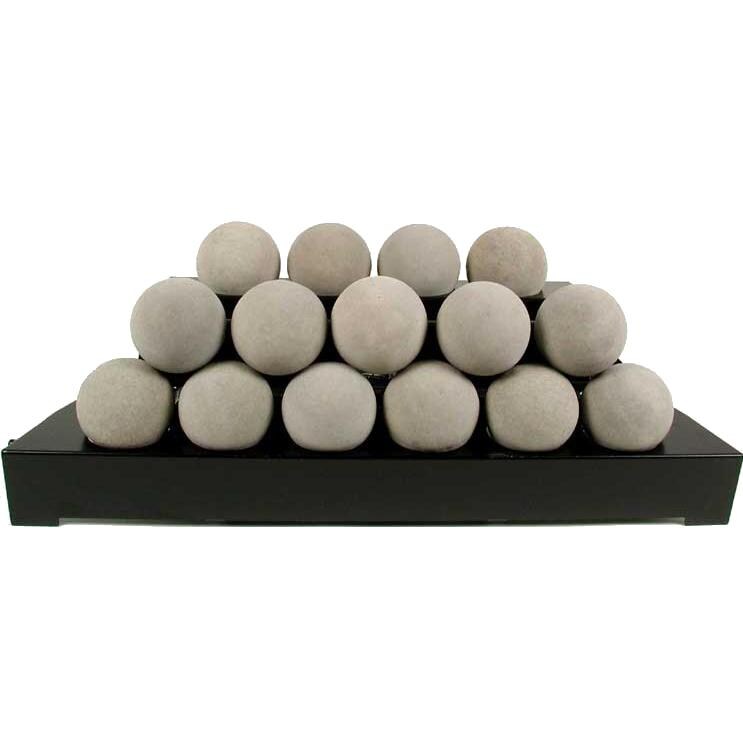 Rasmussen 30-Inch Natural ALTERNA See-Thru FireBall Set With Vent-Free Black Chassis Burner thumbnail