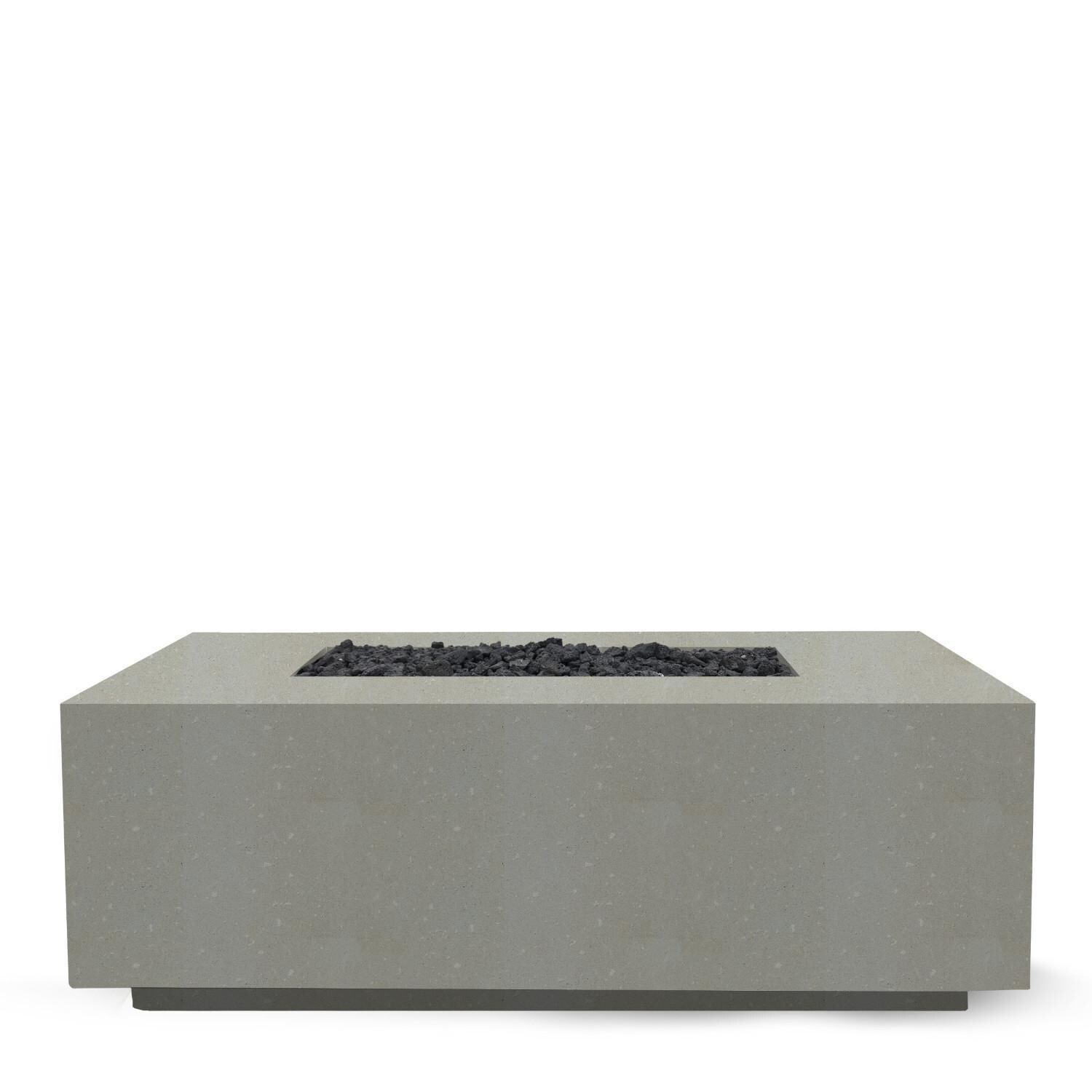 Prism Hardscapes SCPH-435-3LP Porto 58 58-in Rectangular Propane Gas Fire Pit Table - Full View - White Background thumbnail