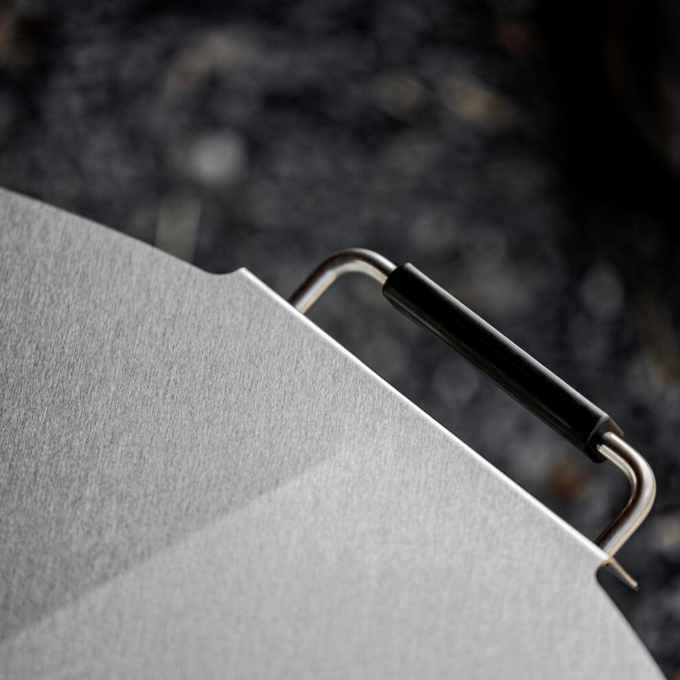 Breeo BR-XL42SS-LD X Series 42 Inch Round Stainless Steel Fire Pit Lid - Handle - Detail thumbnail