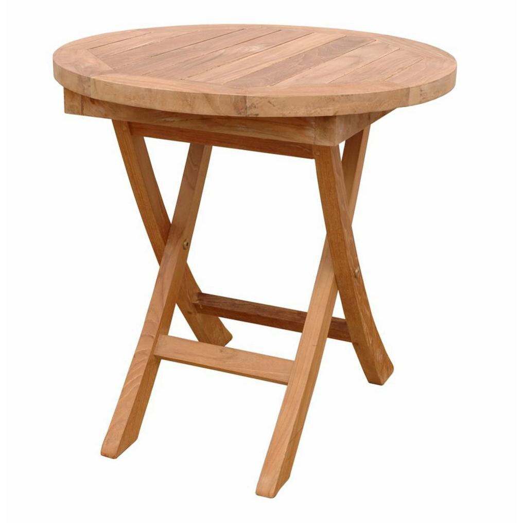 Anderson Teak Bahama 20 X 20 Inch Teak Folding Patio End Table BBQGuys