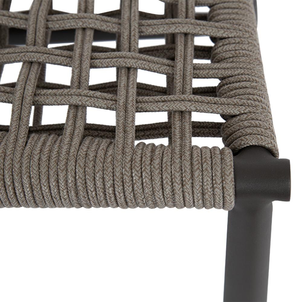 Sunset West - 4602-21A - Grigio Olefin Rope & Aluminum Patio Accent Chair - Seat Detail thumbnail