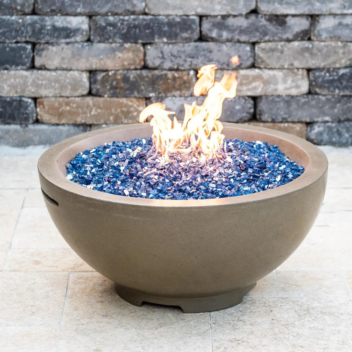 BBQGuys 32Inch Propane Gas Fire Bowl Gray BBQGuys