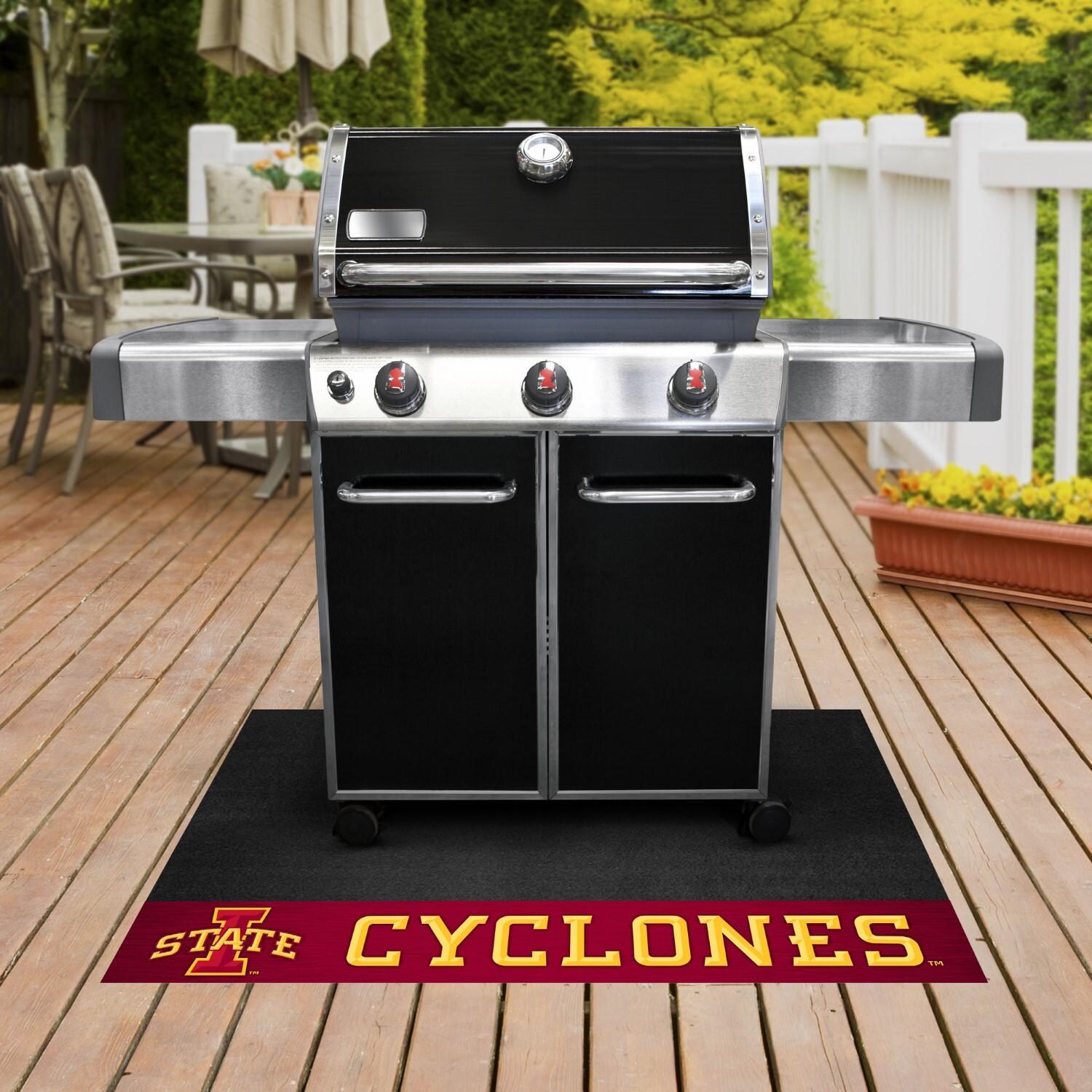 FANMATS 13321 Iowa State University Grill Mat - White Background thumbnail