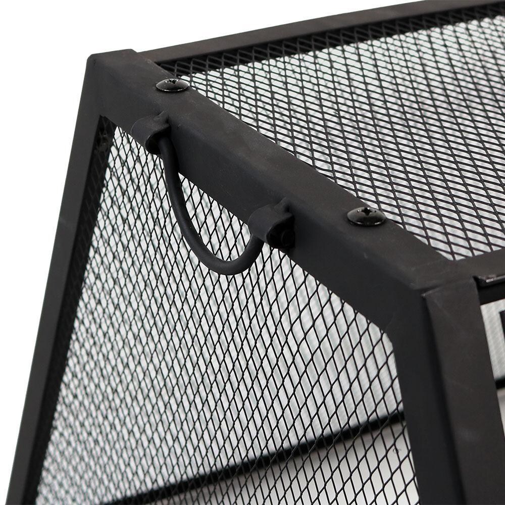 Ultimate Patio 36-Inch Steel Wood Burning Fire Pit - Spark Screen Handle thumbnail