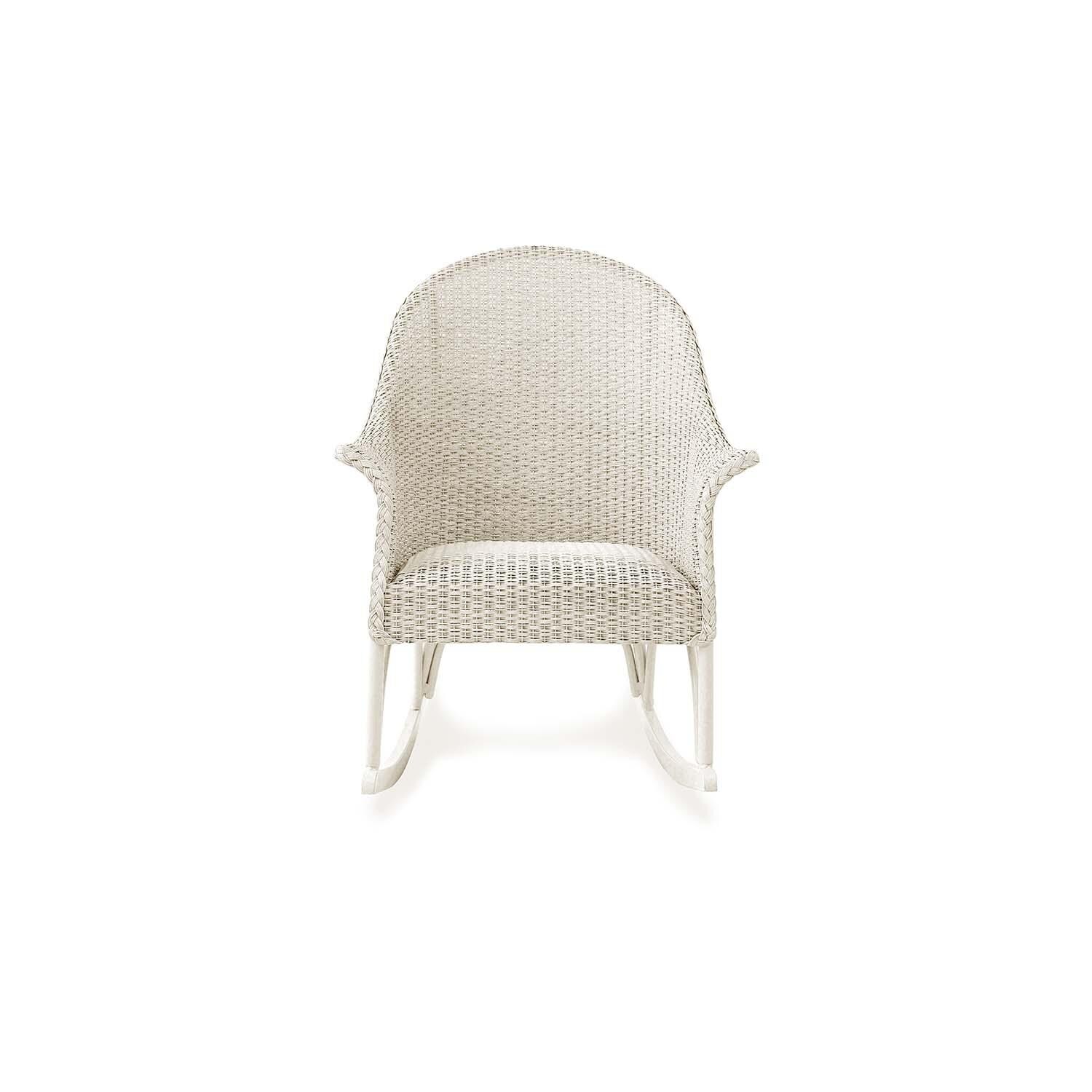 Lakeview Timeless View 3 Pc Wicker Seating Set W/Rocking Chairs in Ivory - Chair Front thumbnail