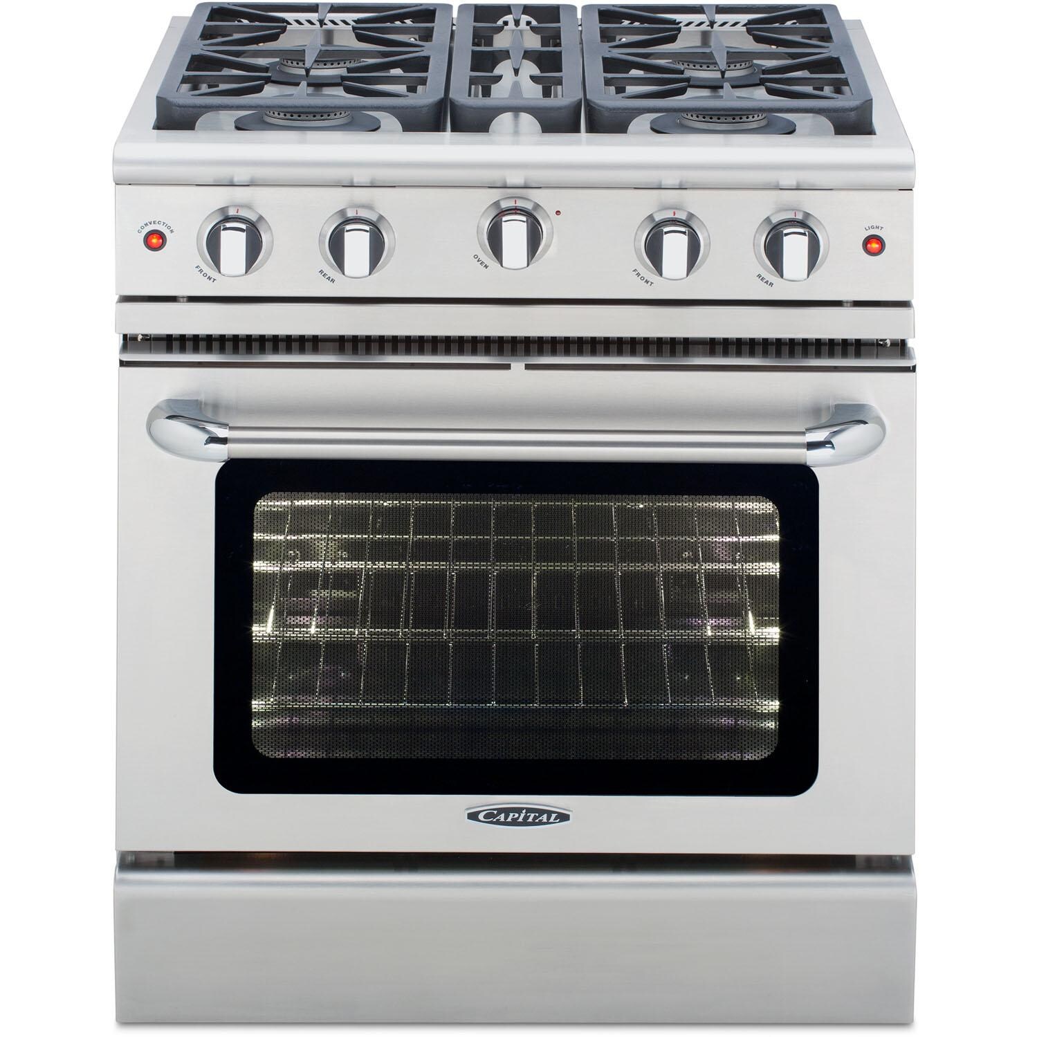 Capital Precision 30-Inch 4-Burner Propane Gas Range - MCR304L