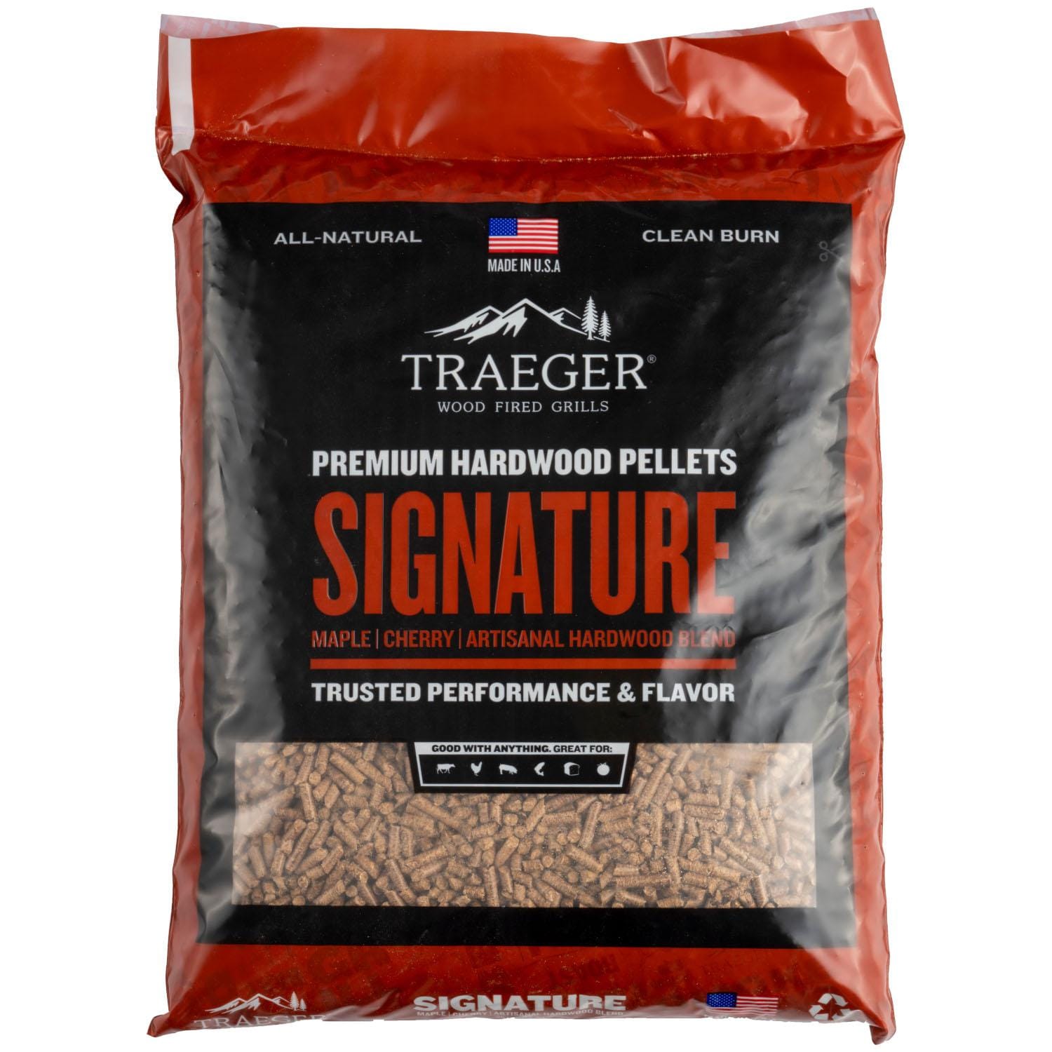 Traeger 20 Lb. Natural Hardwood Pellets - Signature Blend thumbnail