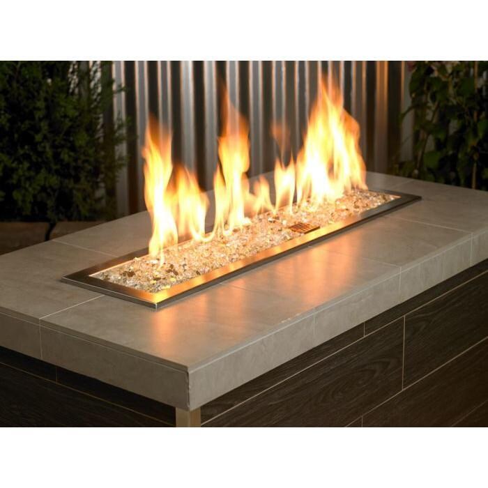 BBQGuys Signature AFF-GDRF-10-J 1/4-in Gold Reflective Fire Glass - Lifestyle thumbnail