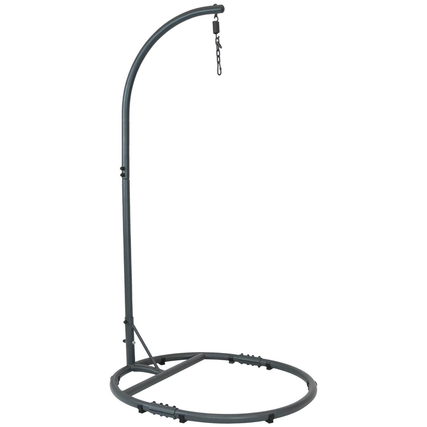 Ultimate Patio 76Inch Steel Egg Chair Stand w/ Extra Wide Round Base