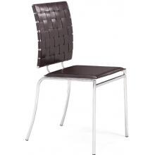 Zuo Modern Criss Cross Chair Espresso (Set Of 4 Chairs) 333010 image