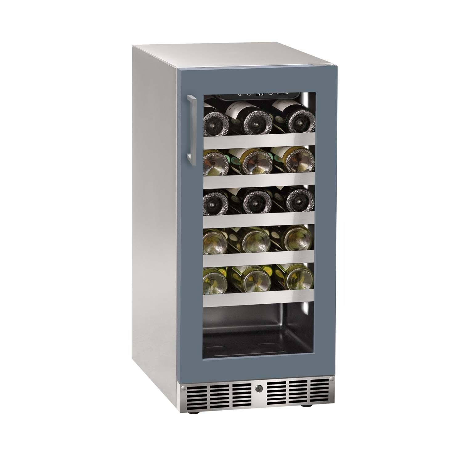 Marvel MRWC215-IG31A 15-in 3 Cu. Ft. Wine Refrigerator w/ Panel Ready Glass Door - White Background thumbnail