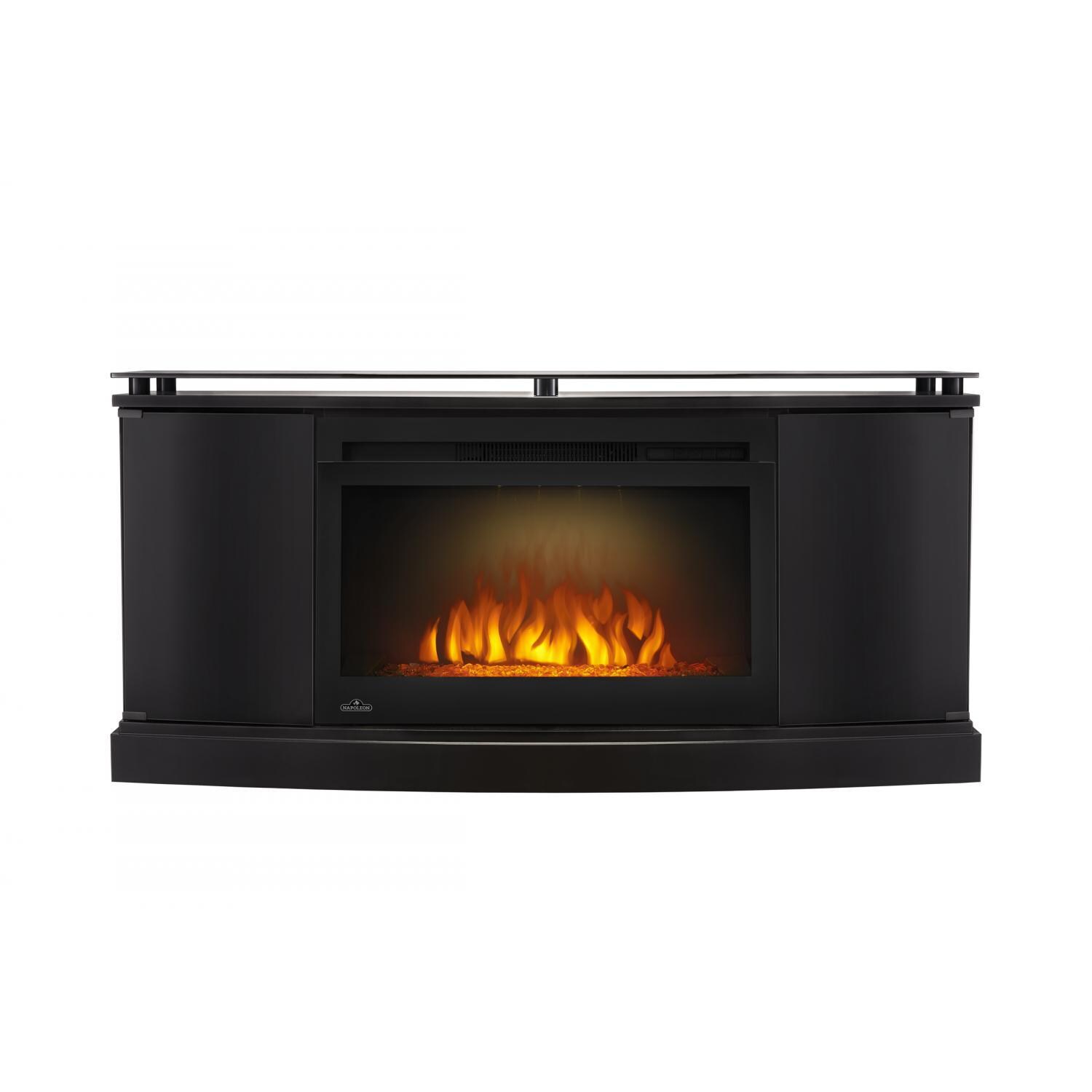 Napoleon NEFP27-3116B 53-Inch Anya Electric Fireplace Media Console - Black - White Night Light thumbnail