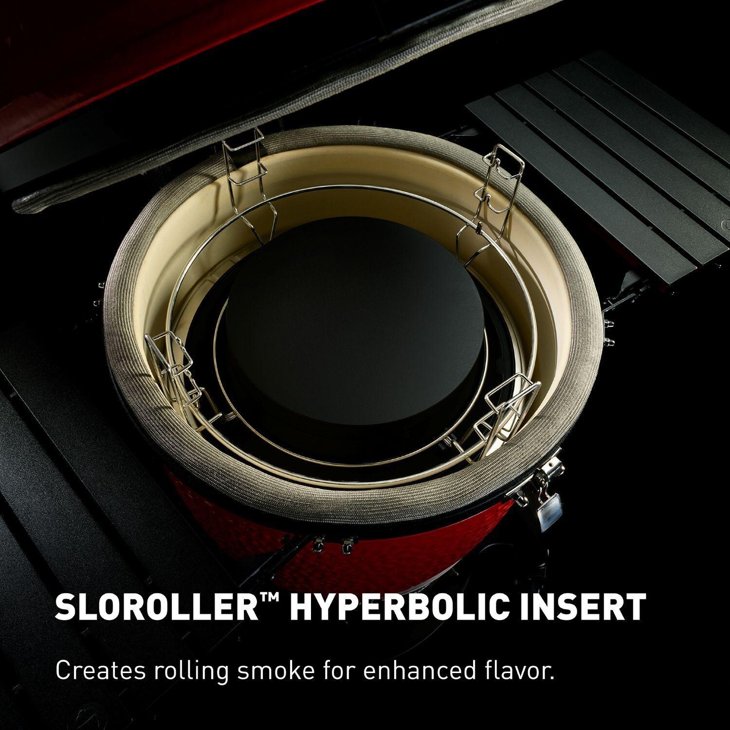 Kamado Joe Big Joe III 24-in Ceramic Kamado Grill Bundle - SloRoller Hyperbolic Insert - Detail thumbnail