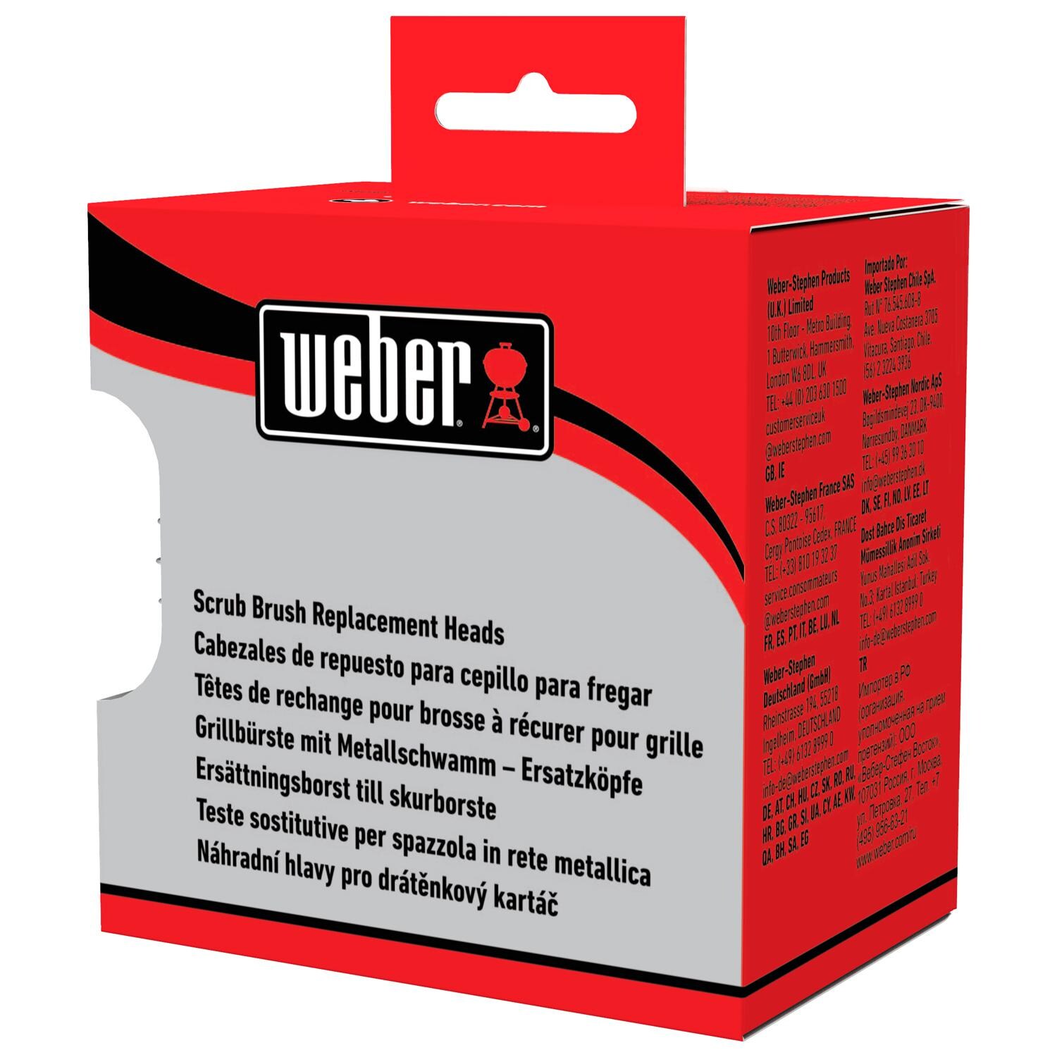 Weber 6284 Scrub Brush Replacement Heads - 2-Pack - Packaging Detail thumbnail