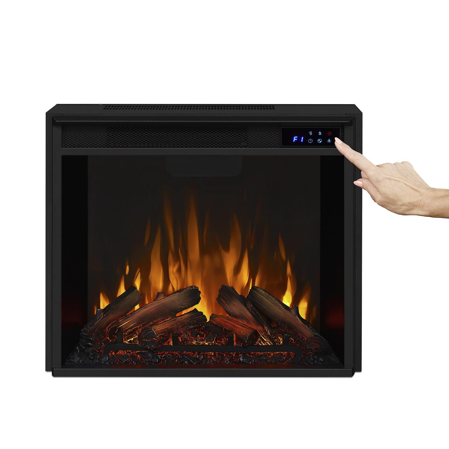 Real Flame - 7930E-W - Valmont 75-Inch Electric Fireplace Entertainment Center - White - Touch Screen Controls thumbnail