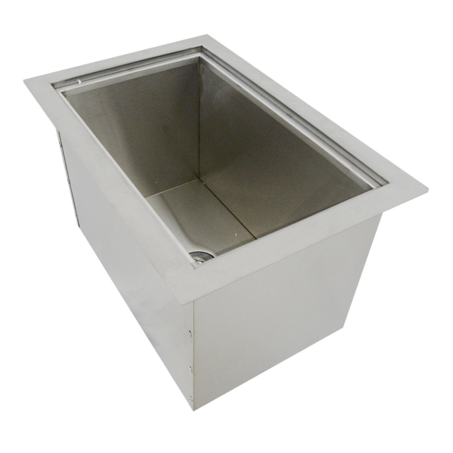 Sunstone Dual Mount 14-Inch Ice Bin With Cover - Open thumbnail