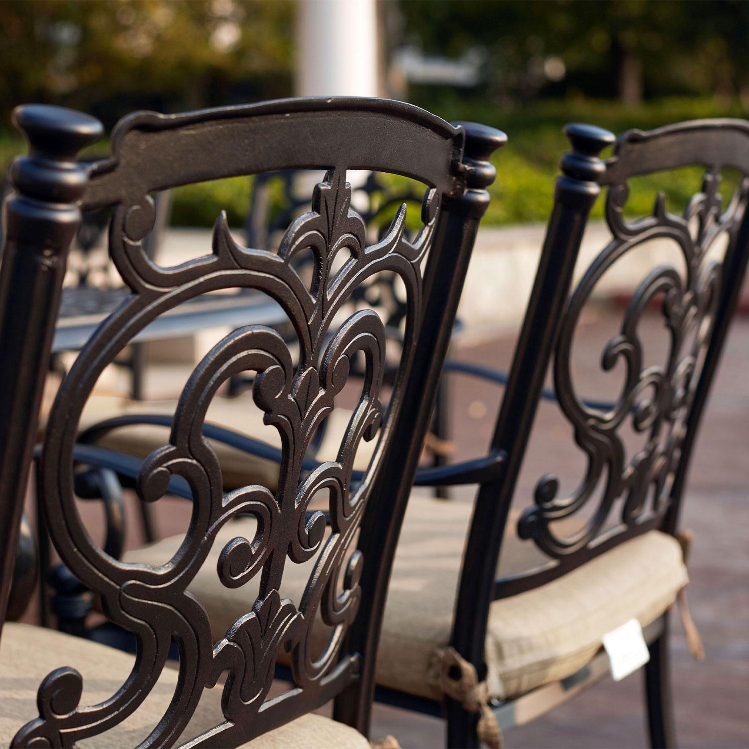 Darlee Santa Barbara Dining Arm Chair - Rear View - Detail thumbnail