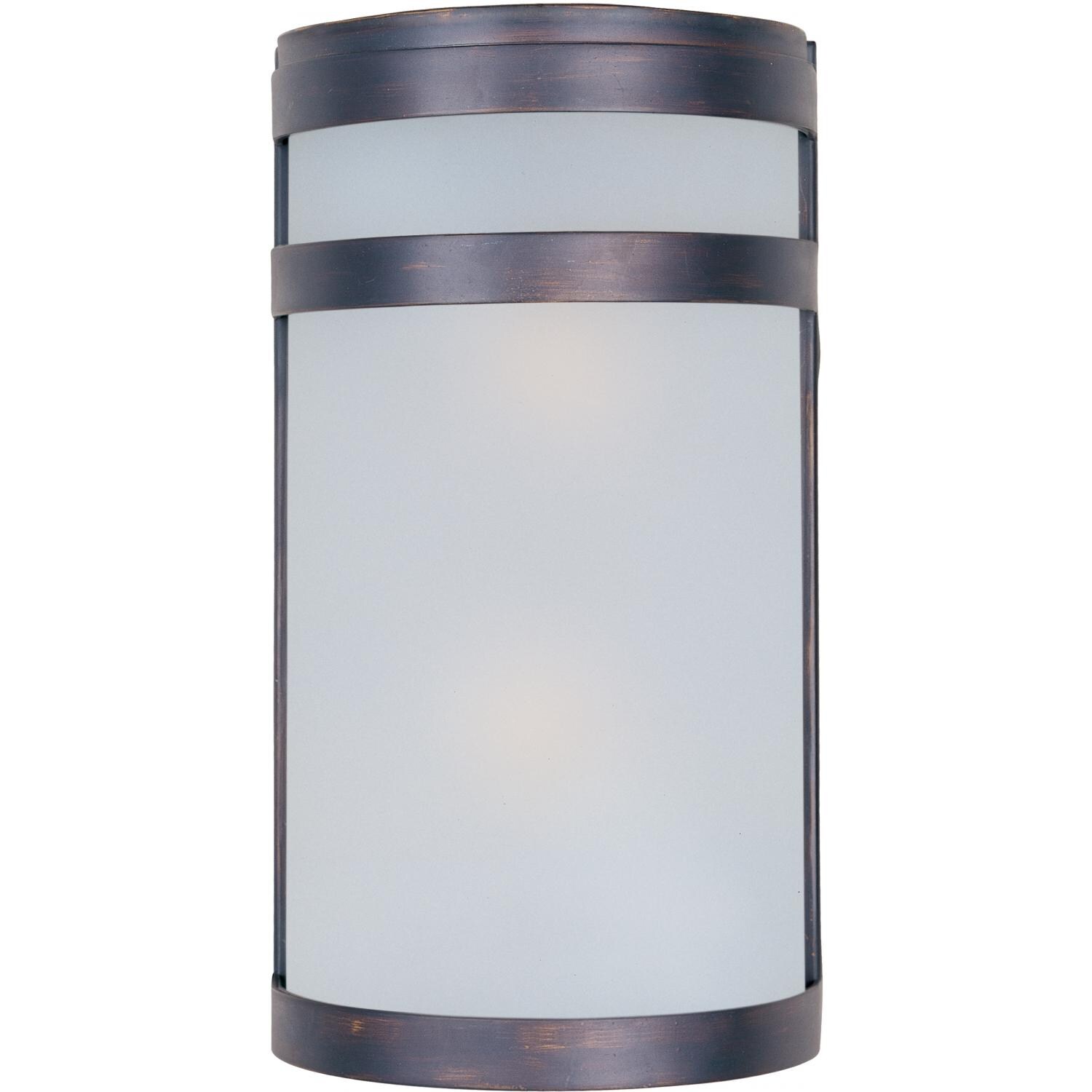 Maxim Arc 5002FTOI 60W 12-Inch Two Light Outdoor Wall Light - Oil Rubbed Bronze thumbnail