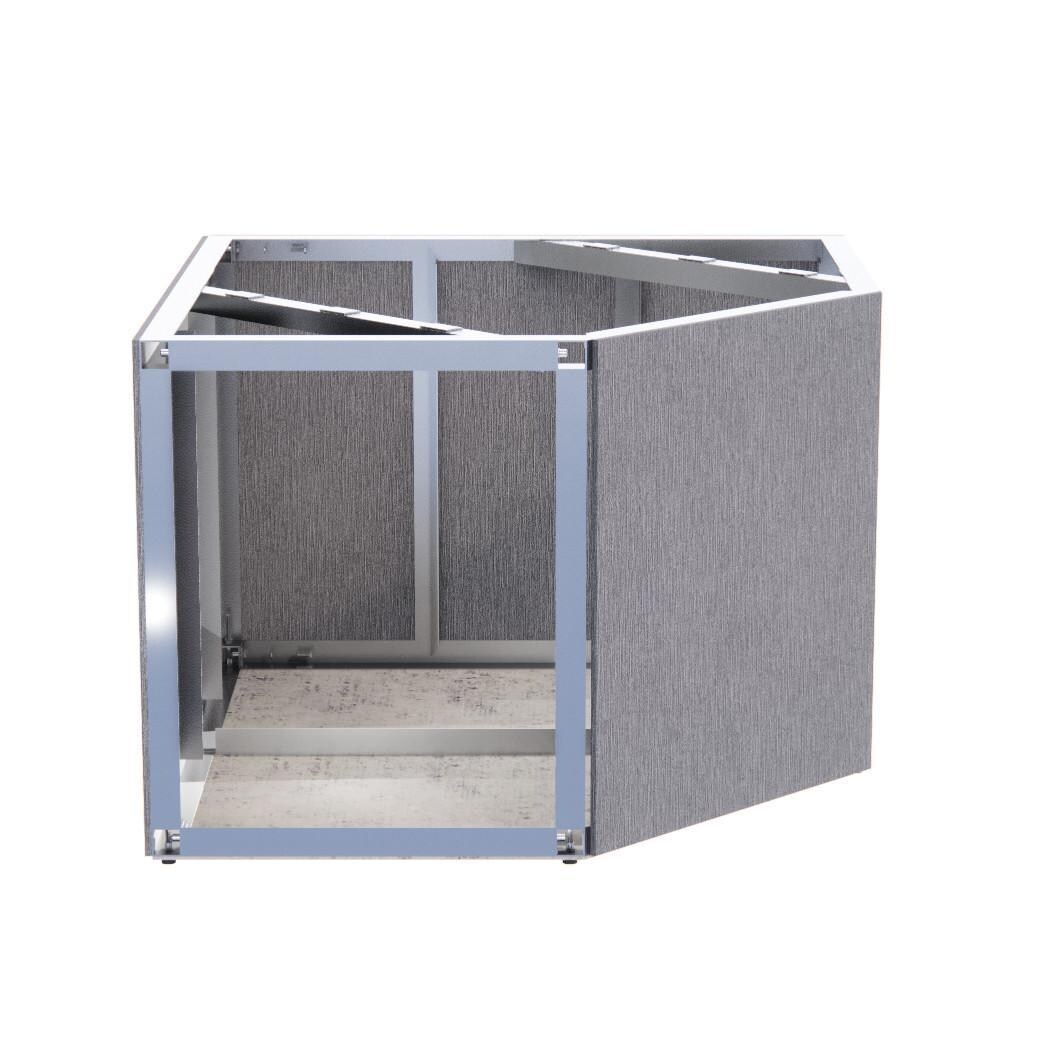 Grillnetics FLCC-T-30 Front Load Corner Cabinet 35H Outdoor Kitchen Frame Kit With 30W Front - Front Left thumbnail