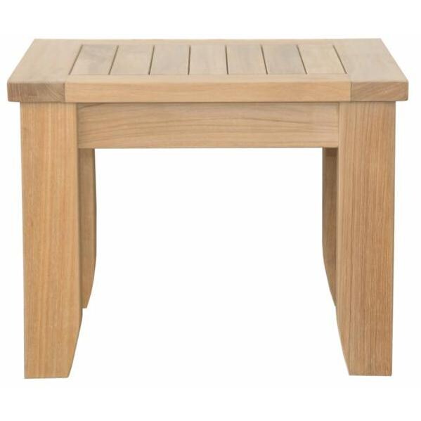 Anderson Teak Luxe Teak Patio End Table - Side thumbnail