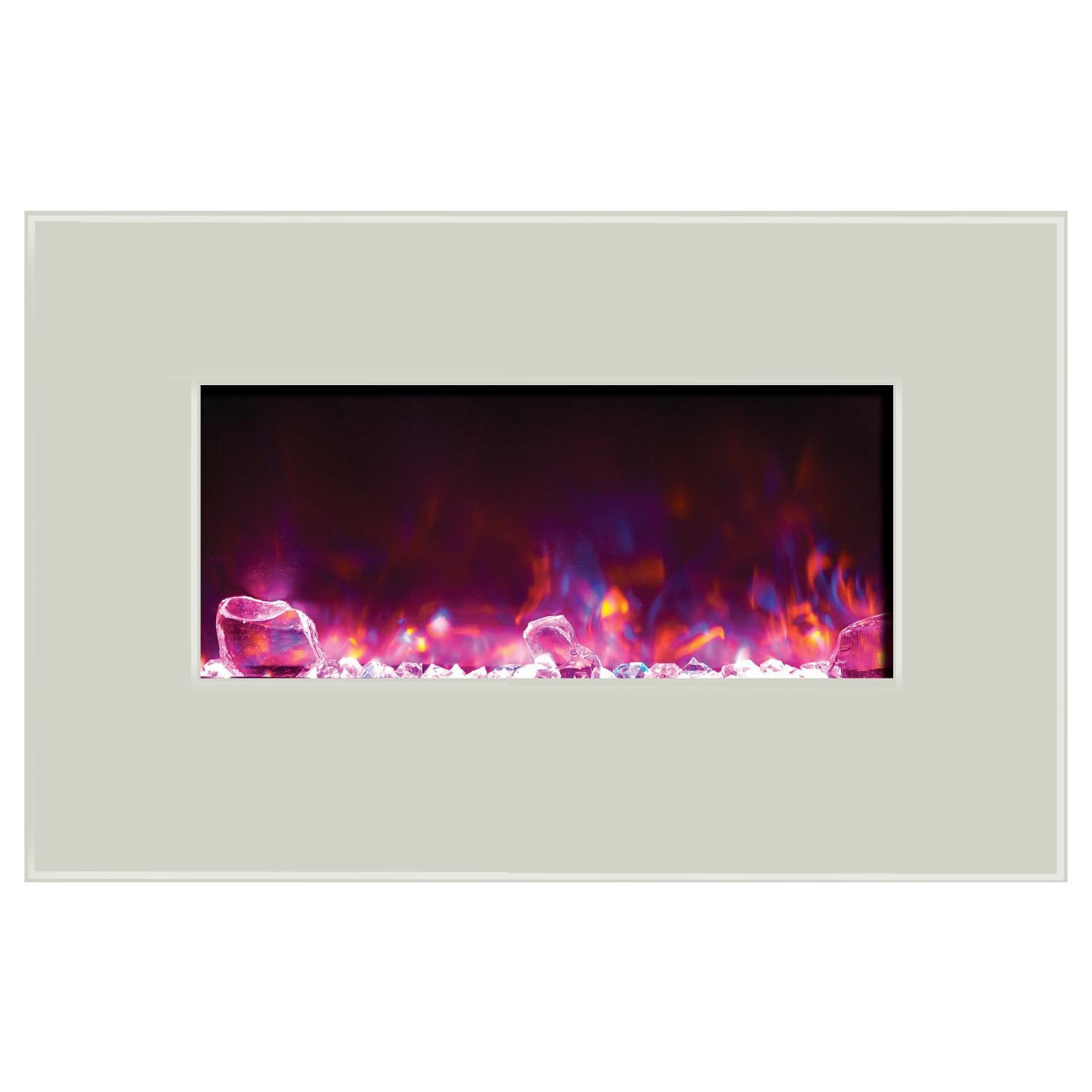 Amantii Wall Mount/Flush Mount Electric Fireplace - Rose thumbnail