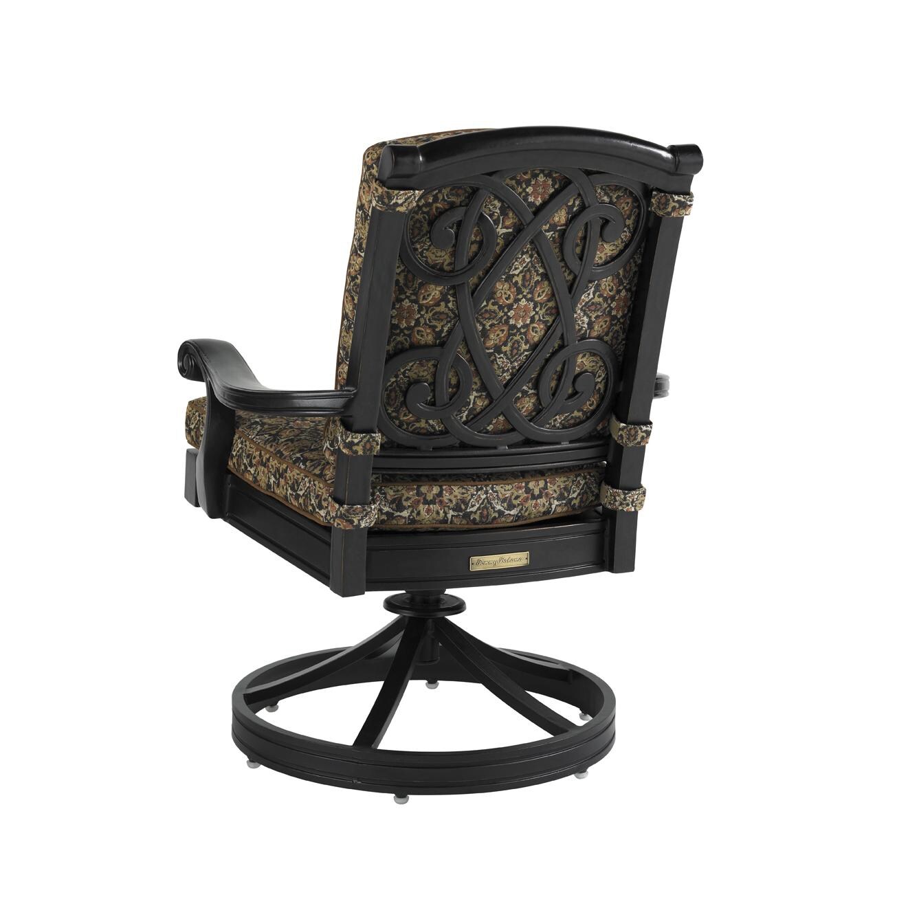 Tommy Bahama 3190-13SR Kingstown Sedona Aluminum Patio Swivel Rocker Dining Arm Chair - Back thumbnail