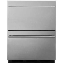 Summit Commercial 24-Inch 3.1 Cu. Ft. Double Drawer Refrigerator - Stainless Steel - SP6DS2D7 image