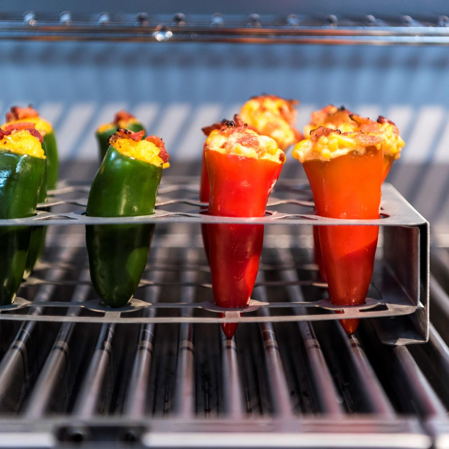 Saber Stainless Steel Double Pepper Roaster - Side View thumbnail