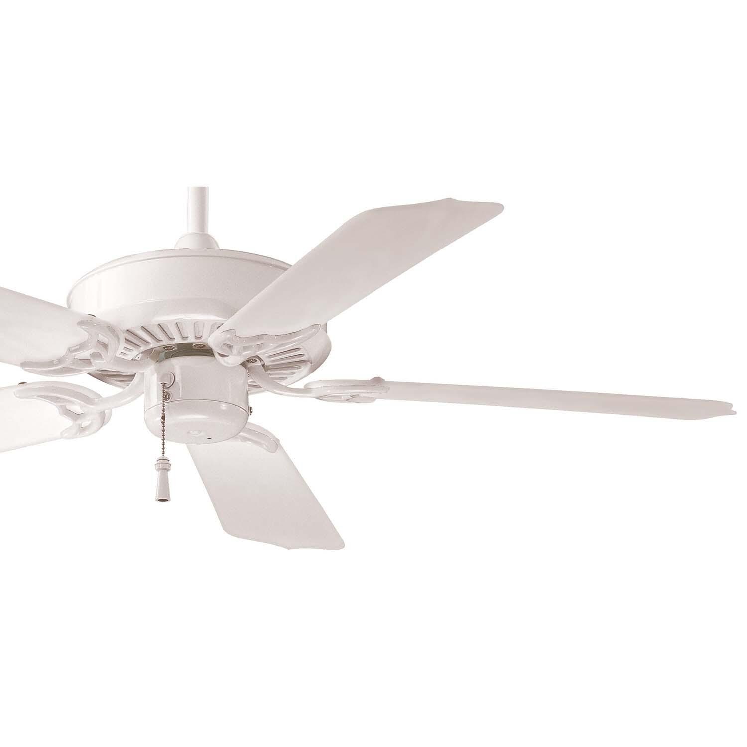 Minka-Aire F572-WH Sundance 42-Inch 5-Blade Ceiling Fan in White Finish w/ White All Weather Blades - Blades thumbnail