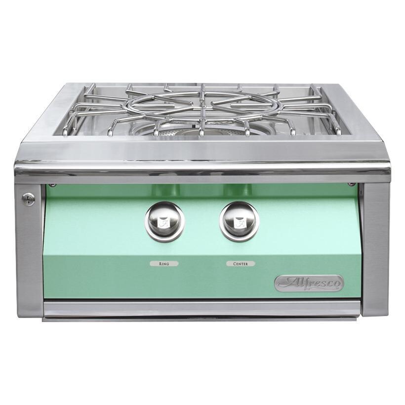 Alfresco 24-Inch Propane Versa Power Cooking System in Light Green - AXEVP-LP-S6027