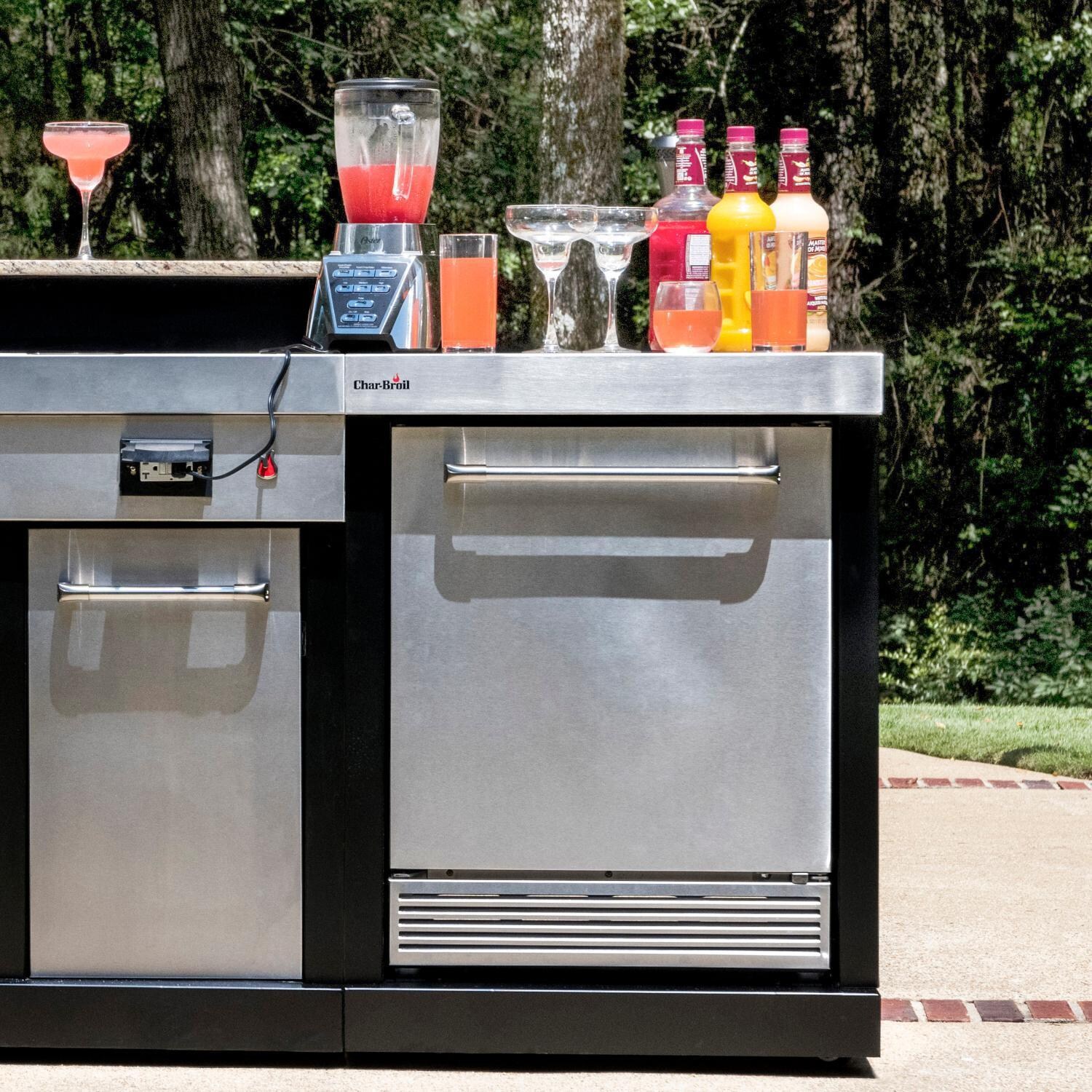 Charbroil 463246518 Medallion Series Modular Outdoor Kitchen Refrigerator - Lifestyle thumbnail