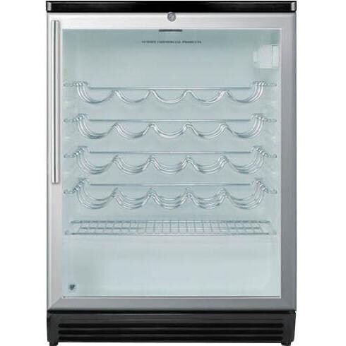 Summit Commercial 36 Bottle Built-In / Freestanding Wine Cellar / Cooler With Professional Handle - SWC6GBLBIHV thumbnail