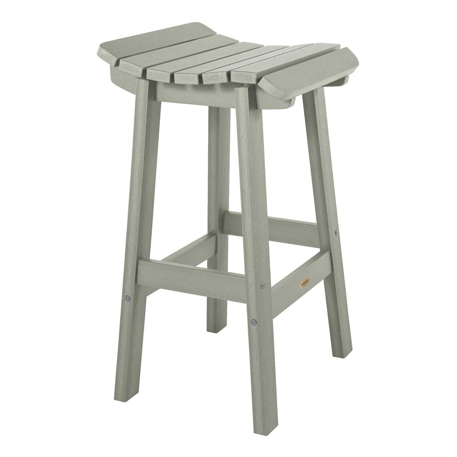 Costa Brook Polyresin Bar Stool in Eucalyptus By Lakeview Outdoor Designs - White Background thumbnail