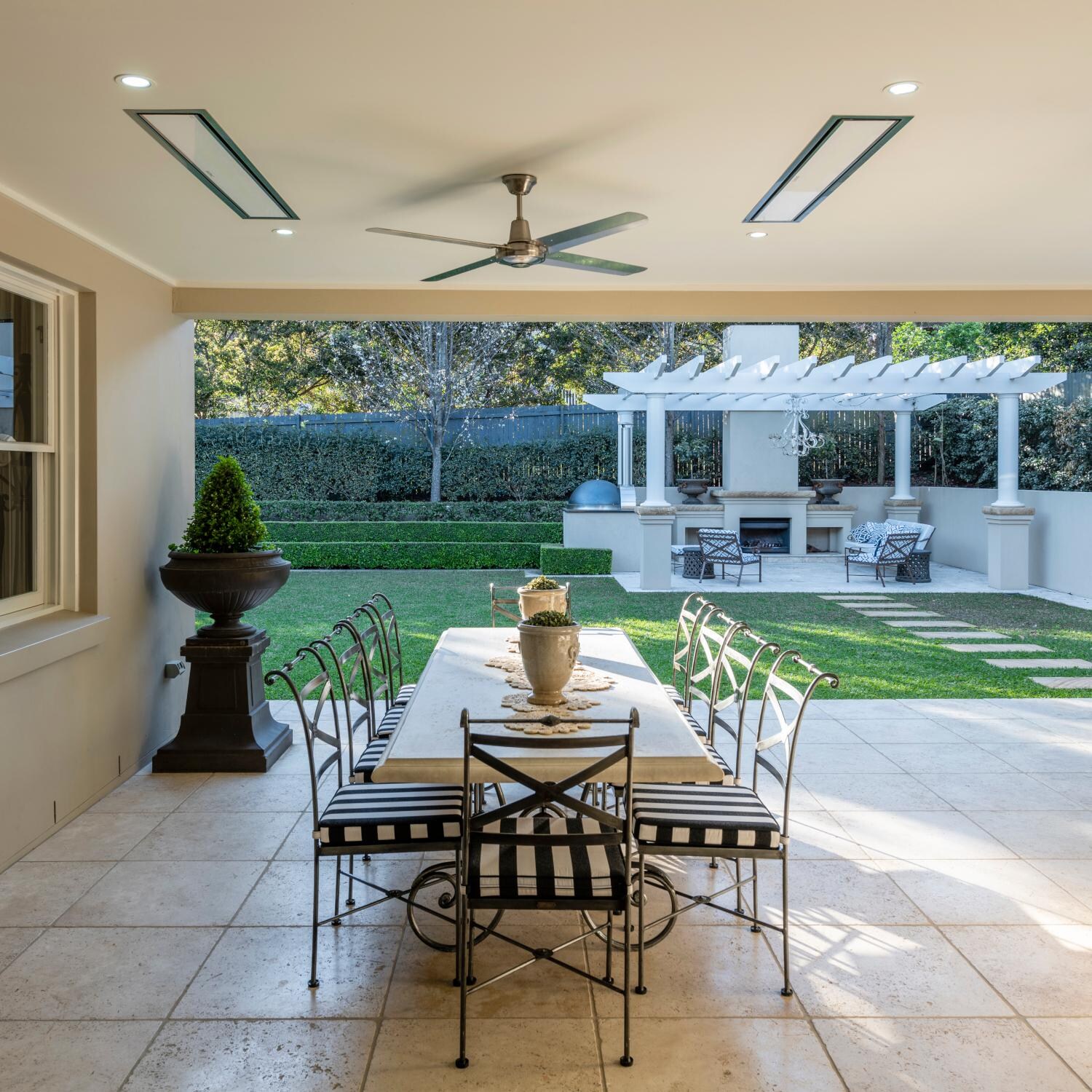 Bromic BH3622005 53-Inch 4500W Dual Element 208V White Electric Infrared Heater - Outdoor Dining thumbnail