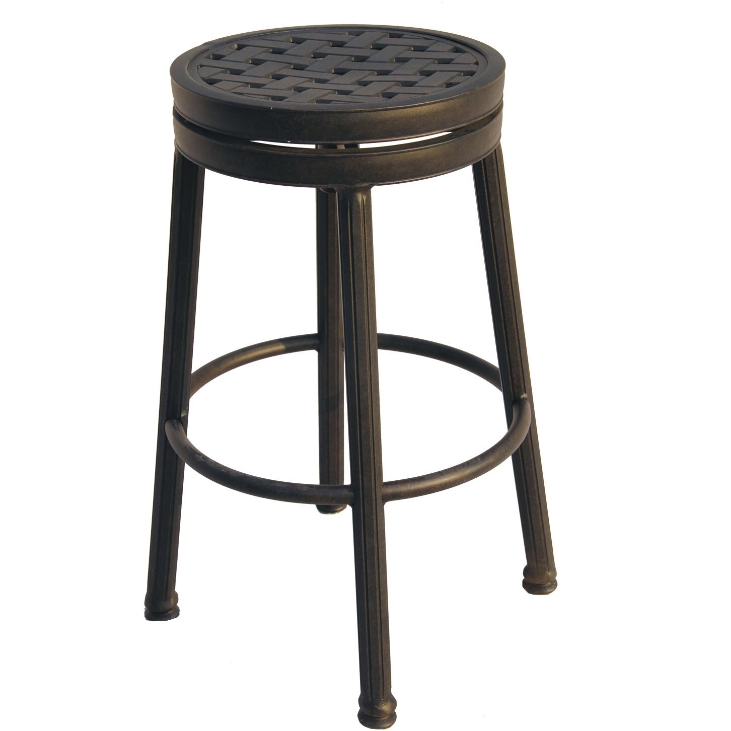 Darlee Cast Aluminum Backless Bar Stool thumbnail