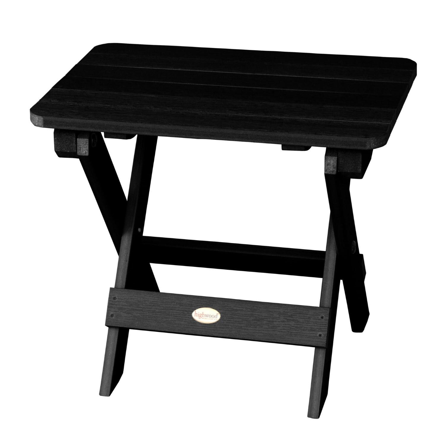 Lakeview Folding Adirondack Side Table - Black - Lifestyle thumbnail