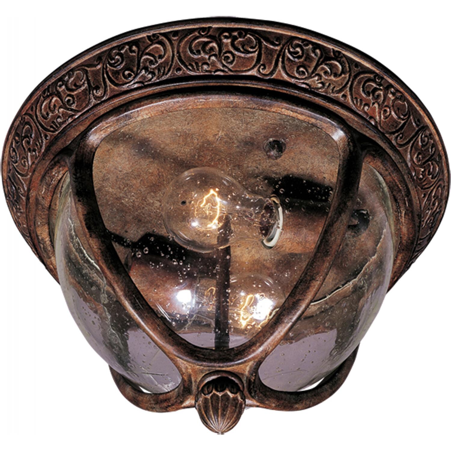 Maxim Knob Hill DC Two Light 13-Inch Outdoor Flush Mount - Sienna - 3469CDSE