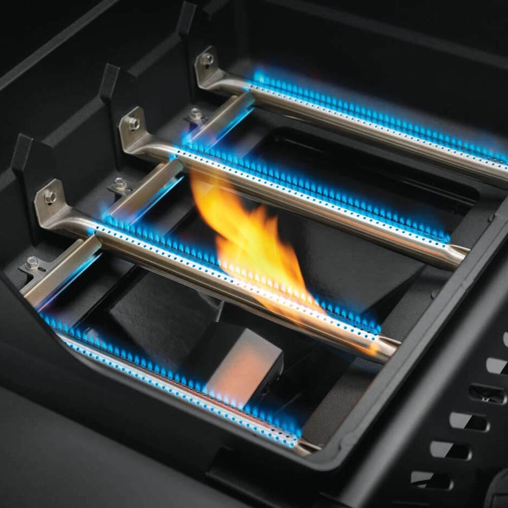 Napoleon F425DSBPGT-ECP Freestyle 425 4 Burner Propane Gas Grill w/ Range Side Burner - Graphite Grey - Burners - Detail thumbnail