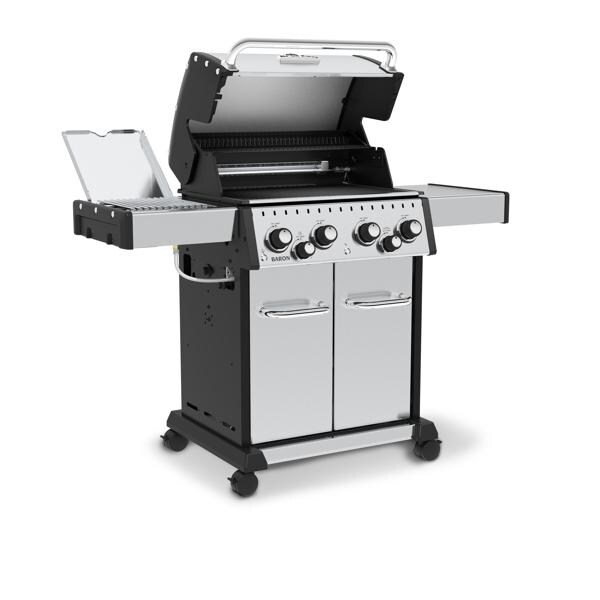 Broil King Baron S 490 Pro Infrared Natural Gas Grill 875947 - Open Angled thumbnail