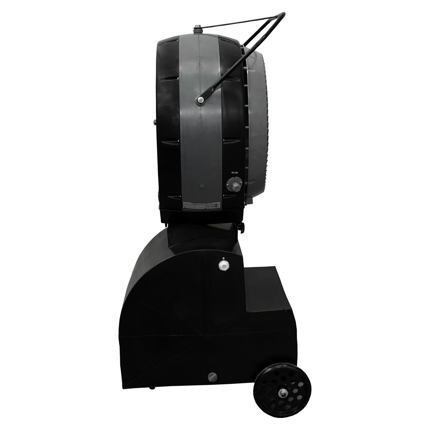 Ecojet by Joape LVP-030403 Cyclone Reservoir 18-Gallon Outdoor Misting Fan - Black - Side View thumbnail