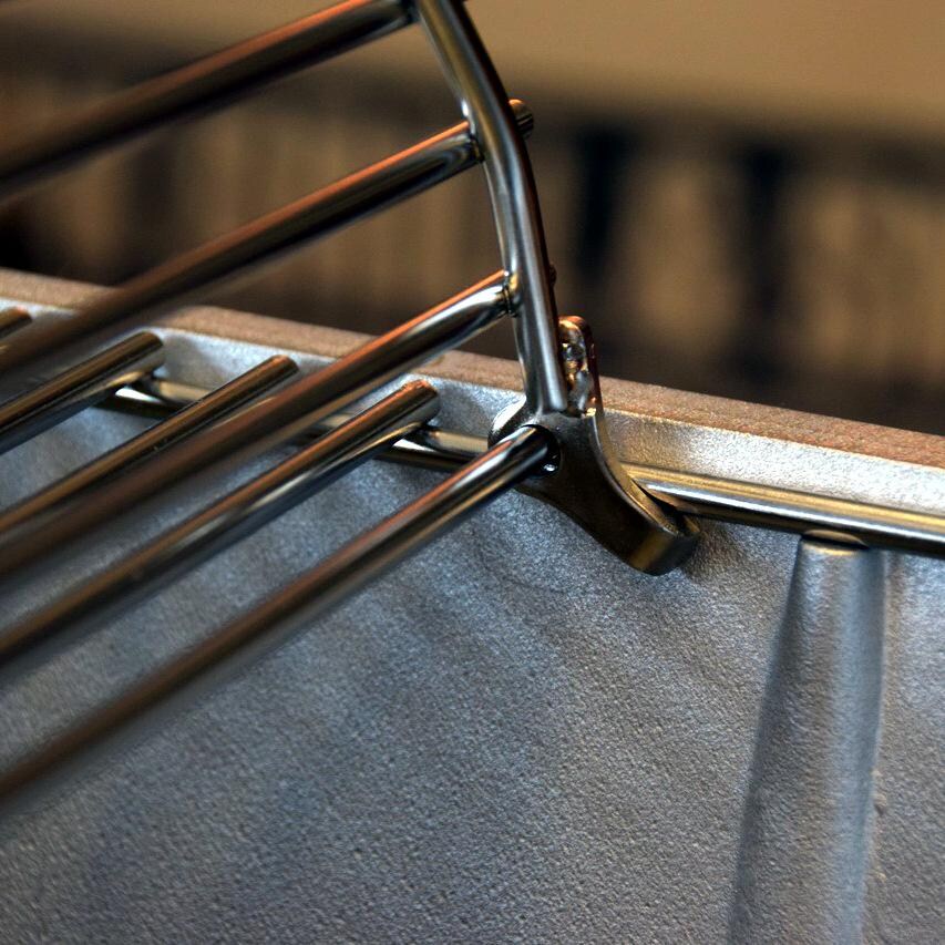 Portable Kitchen Stainless Steel Replacement Hinged Cooking Grid - Hinge With Vertical Stop thumbnail