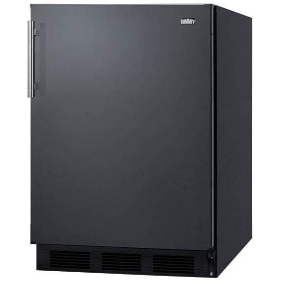 Summit 5.5 Cu. Ft. Built-In / Freestanding Compact Refrigerator - Black - FF63BBI - Angle thumbnail