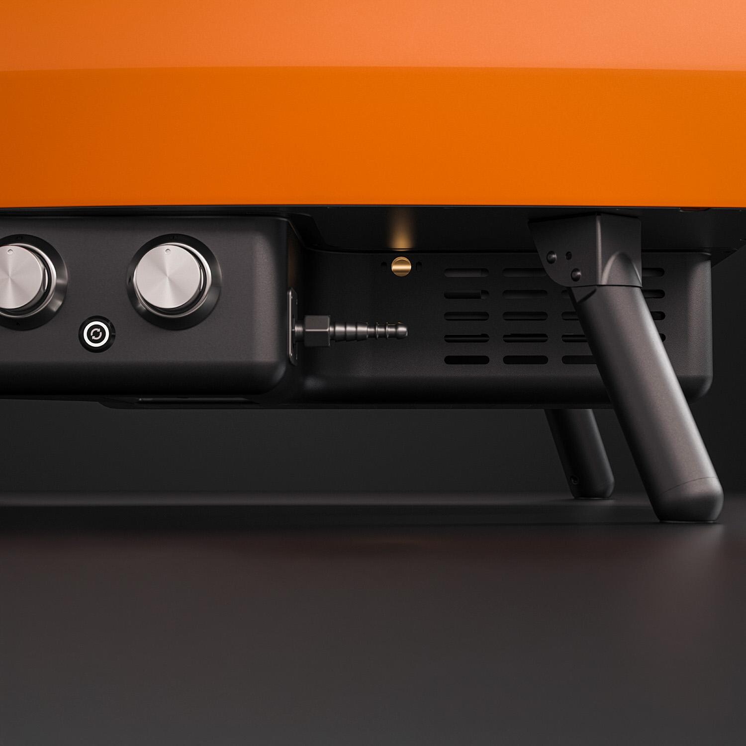 Witt 80650066 Etna Rotante Propane Pizza Oven - Matte Orange -  Hose Connection - Detail thumbnail